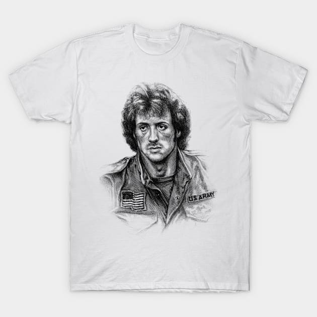 John Rambo: First Blood T-Shirt by KregFranco